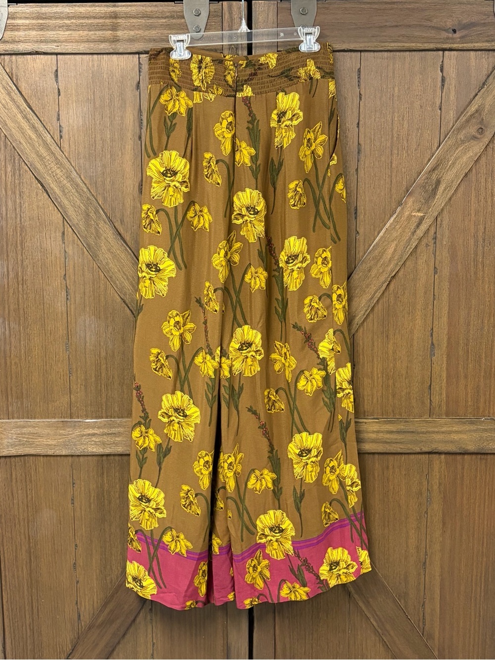 Maeve by Anthropologie Bohemian Terrace High Rise Wide Leg Floral Pants Size 8 - Picture 5 of 8